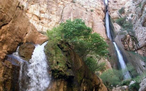 ویدیوی شگفت انگیز از آبشارهای باشکوه بیستون کرمانشاه