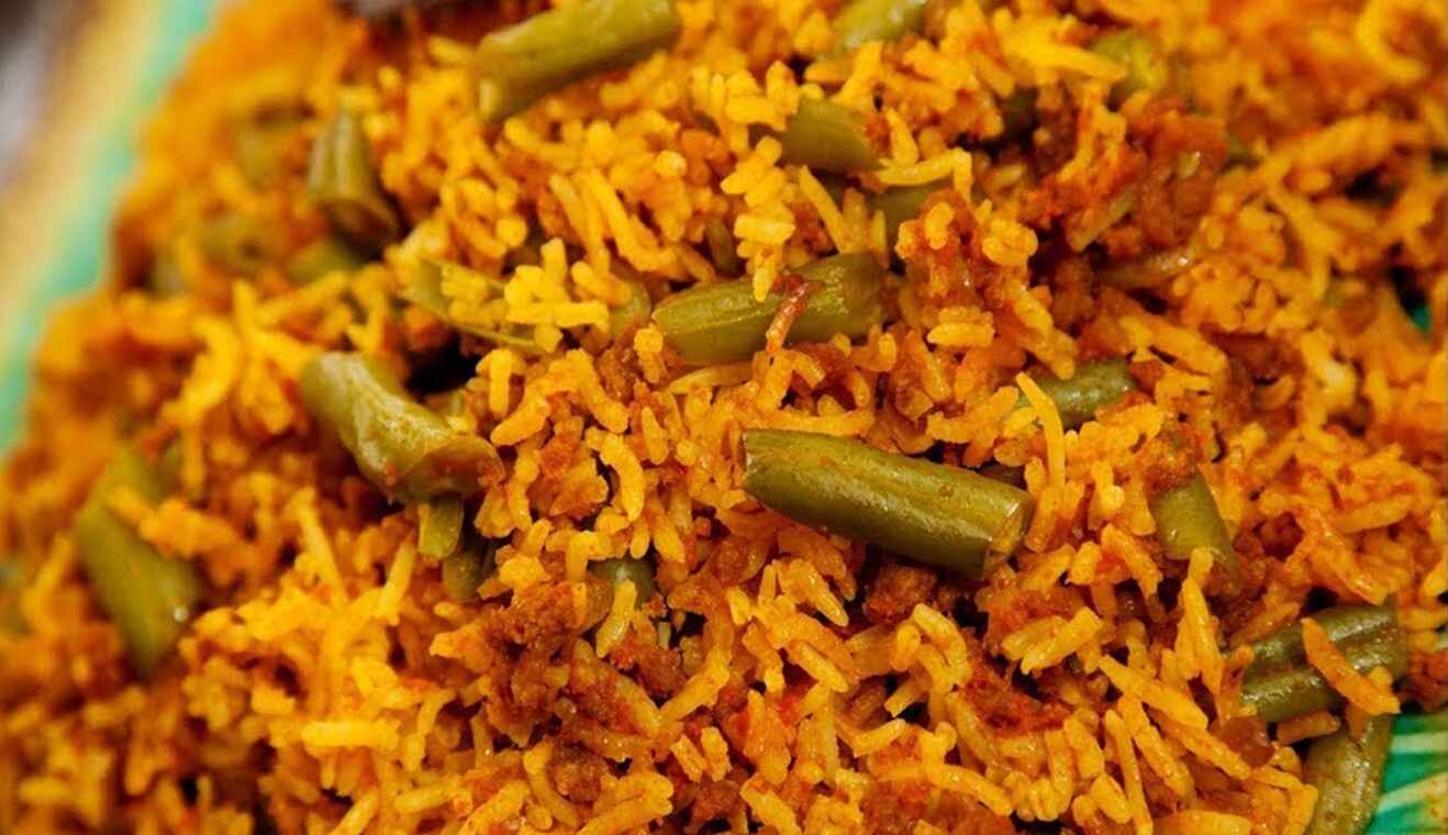 طرز تهیه لوبیا پلو