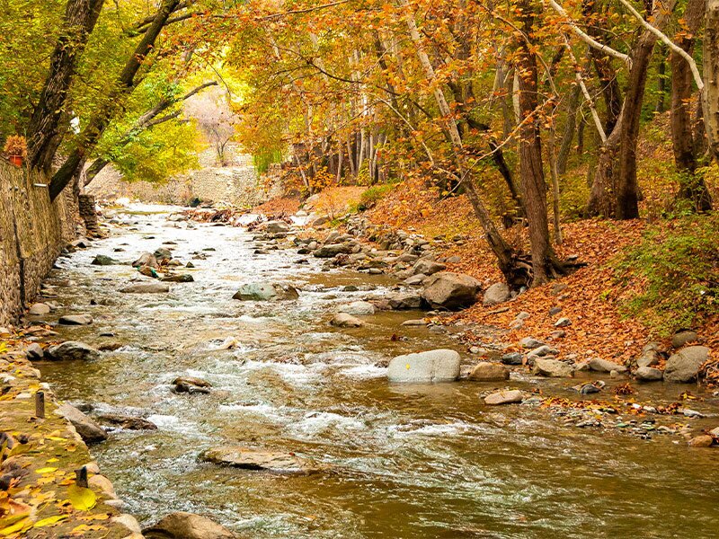 گشت و گذار در روستاهای پاییزی اطراف تهران تصاویر