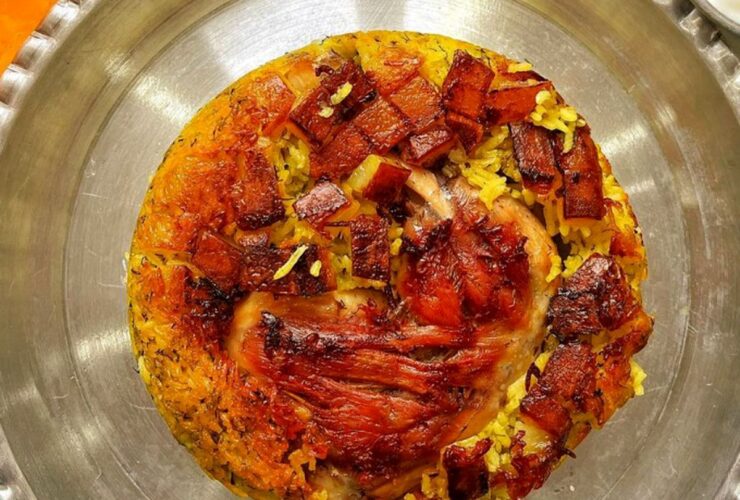 طرز تهیه برنج باسترما مرغ و برنج ترکی خوشمزه و