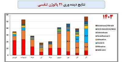 آنفولانزا اولین ویروس در حال پخش در کشور است