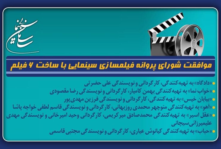 مصوبه شورای پروانه ساخت فیلم سینمایی برای تولید ۶ فیلمنامه