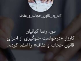 واکنش رضا کیانیان به قانون حجاب و عفاف