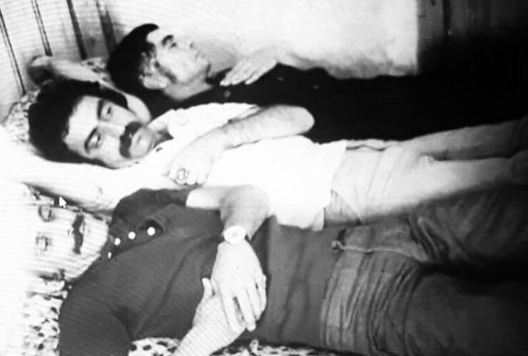 Behrouz Vosoughi و Massoud Kimii آهو پشت پرده عکس استراحت