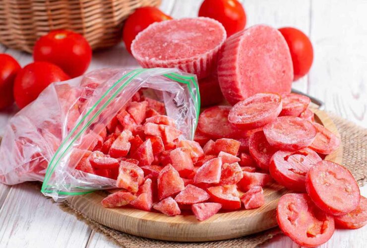 فریم کردن گوجه فرنگی برای زمستان
