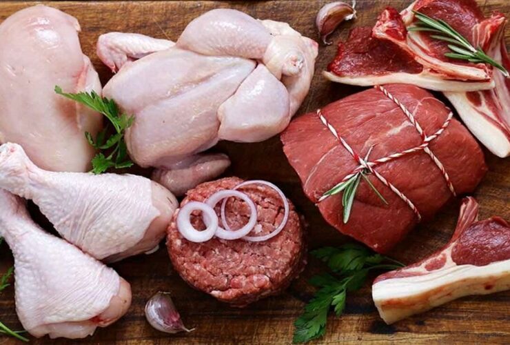محصولات با بیش از 5 ٪ گوشت از نظر پروتئین