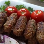 نحوه ساخت کباب کباب ؛ یک کباب خوشمزه در کنار برنج