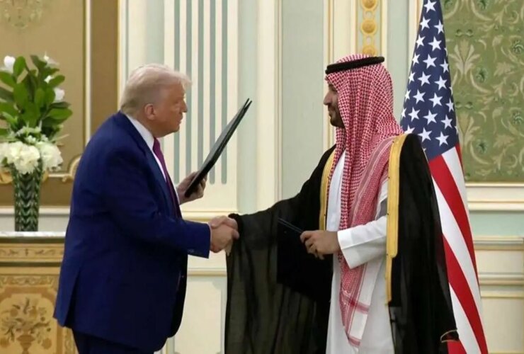 امضای ایالات متحده آمریکا -توافق نامه مشارکت استراتژیک استراتژیک SUUDI توسط ترامپ