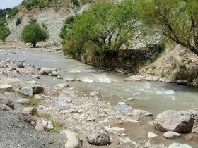 رودخانه جاجرود خشک شد