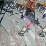 برای دیدن به دنبال بی دقتی مرد مست ، سقوط وحشتناک یک لامپ به یک زن