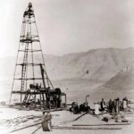 حفر اولین چاه روغن در Masjed Süleyman