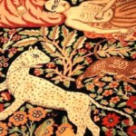 تصویر ؛ هدیه فرش Kerman Mozaffar al -din Shah -leopold II ؛ پادشاه بلژیک