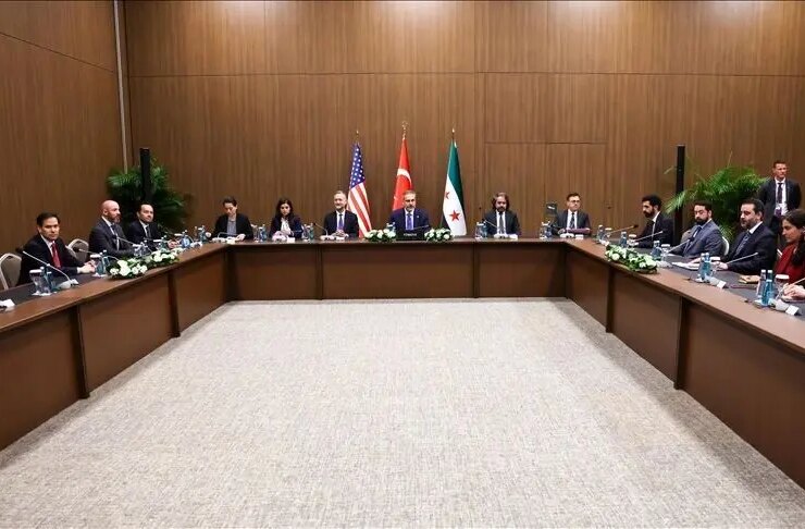 جلسه ترکیه ، سوریه و وزرای خارجی ایالات متحده جلسه Türkiye