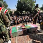 مراسم تشییع جنازه قاضی şahin Ehsan Bagheri در شیراز است