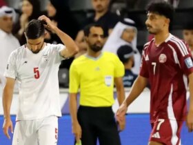 صحنه بحث برانگیز بازی ایران-کاتار ؛ ایران رسماً به داوری اعتراض کرد