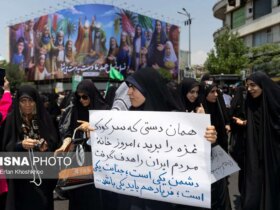 تصاویر مردم تهران علیه اشغال رژیم صهیونیستی جمع می شوند