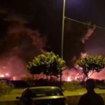 تصاویر آتش نشانی شهر در غرب تهران