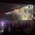 در نتیجه حملات اسرائیل ، تخریب ساختمانهای مسکونی در تهران ، نارماک