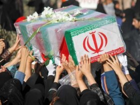در مراسم تشییع جنازه آخرین جنایات صهیونیستی