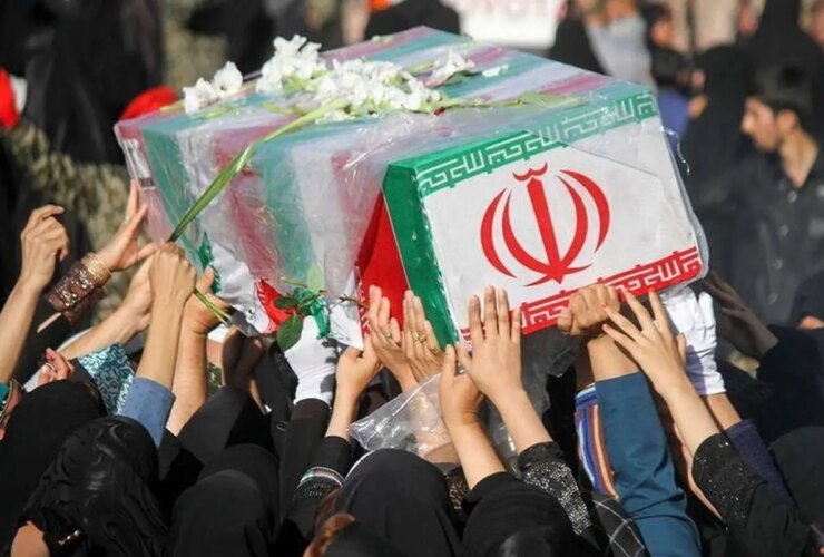 در مراسم تشییع جنازه آخرین جنایات صهیونیستی