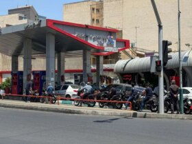 تصاویر کار پمپ های بنزین در تهران