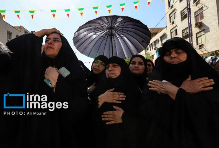 تصاویر هفت مراسم تشییع جنازه صهیونیستی در آهواز