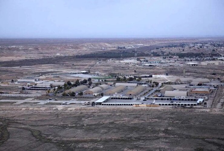 انفجار و آتش سوزی در پایگاه بین المللی عراق
