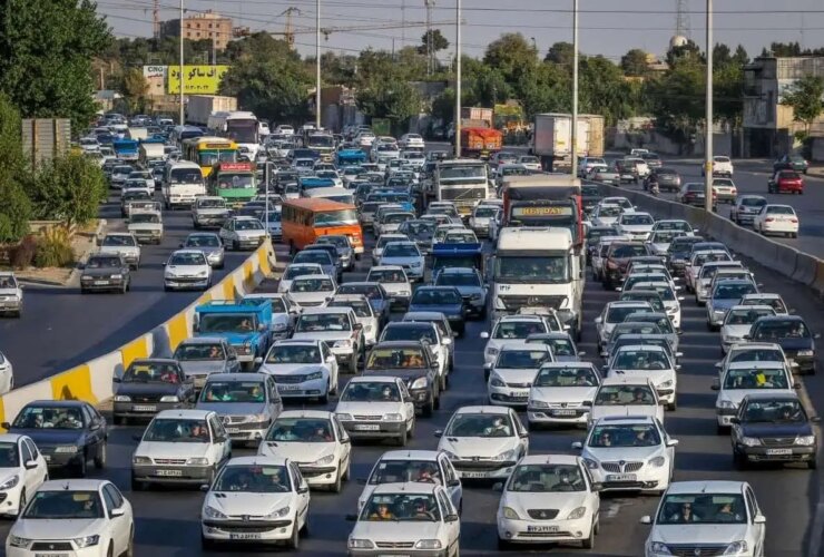 ترافیک شدید در جاده های ورودی تهران
