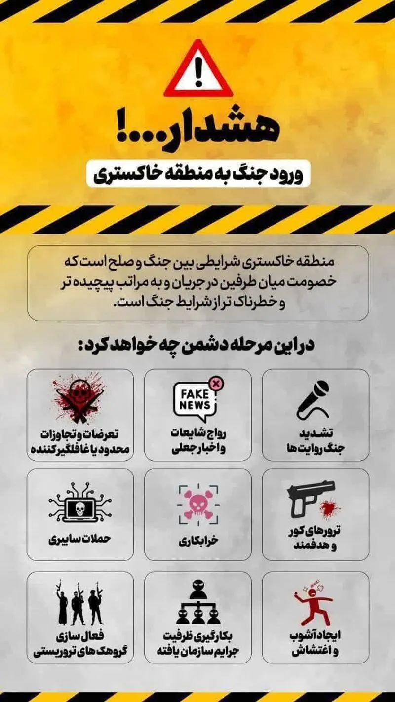 اقدامات دشمن پس از جنگ