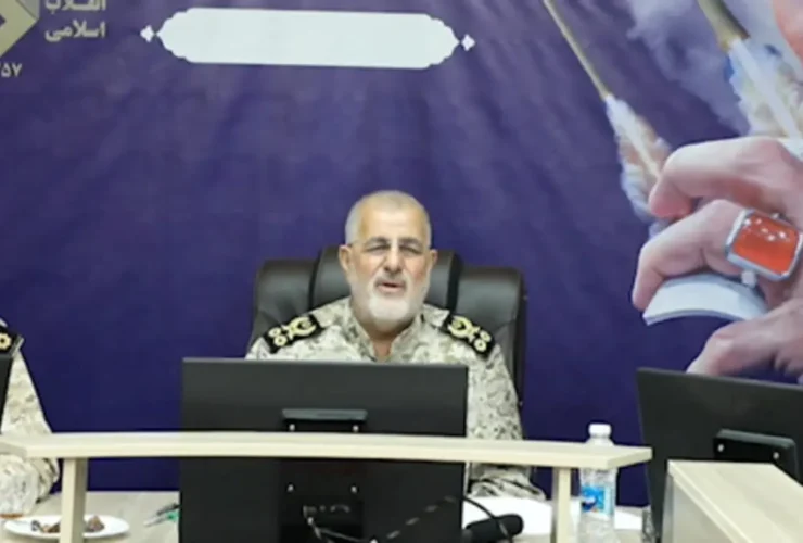 انتشار اولین ویدیوی فرمانده IRGC در اتاق عملیات جنگ
