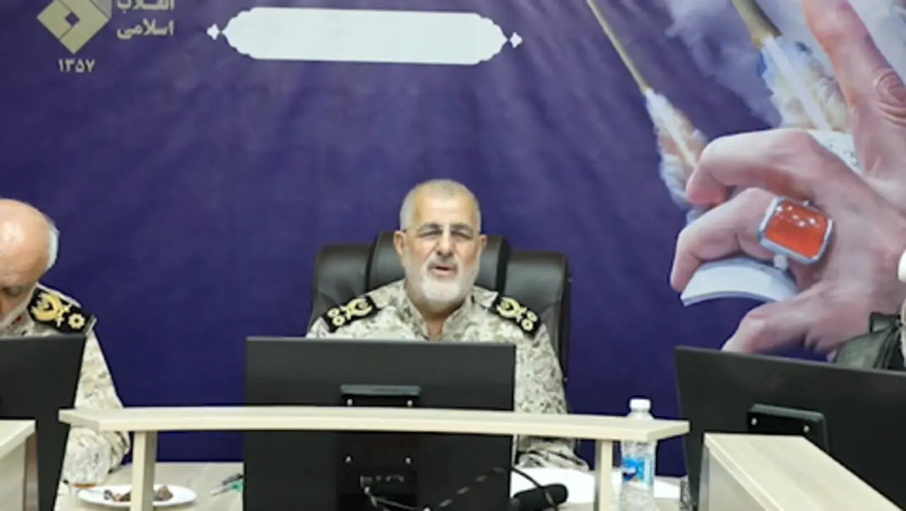 انتشار اولین ویدیوی فرمانده IRGC در اتاق عملیات جنگ