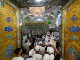 تصاویر وفاداری هزار کودک یتیم به امام علی (ص)