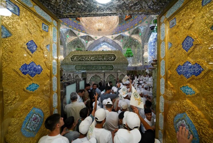 تصاویر وفاداری هزار کودک یتیم به امام علی (ص)