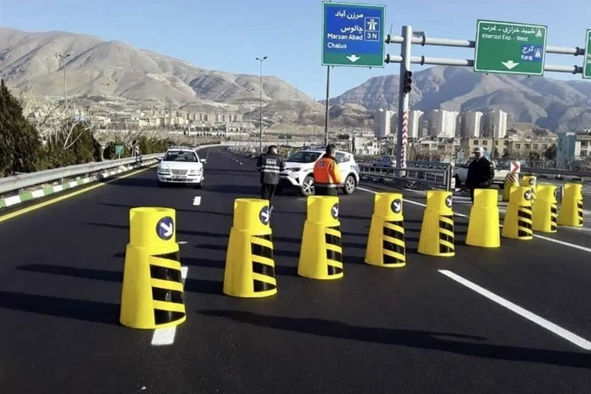 جاده چالوس یک طرفه بود 4 جاده چالوس یک طرفه بود