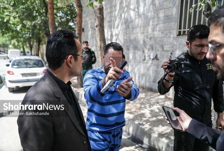 تصاویر بازسازی صحنه قتل در خگی ربی در مشهاد