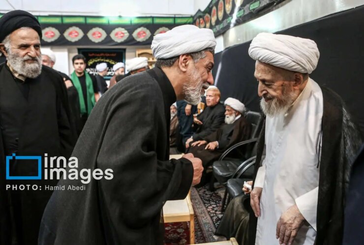 تصاویر عزاداری مقامات تقلید QOM در روز Assura