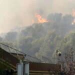 آتش سوزی گسترده در فرانسه ، مارسی بسته شد