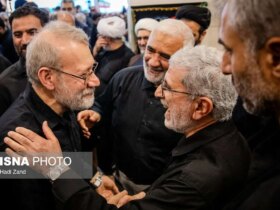 تصاویر خوشبختی و علی لاریجانی یزیدی در طرفین اصلی