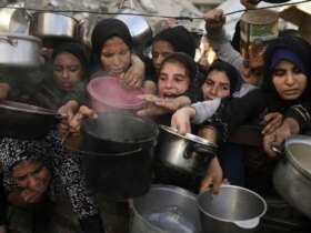یک فیلم تکان دهنده از جذابیت به فلسطینی ها در حالی که سعی در تهیه غذا دارند