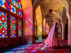 مسجد صورتی شیراز + واکنش جالب توریستی آمریکایی به فیلم