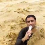 یک خبرنگار پاکستانی هنگام پخش درگذشت