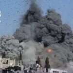 برای دیدن لحظه وحشتناک موشک به پناهگاه پناهندگان فلسطینی برخورد کرد