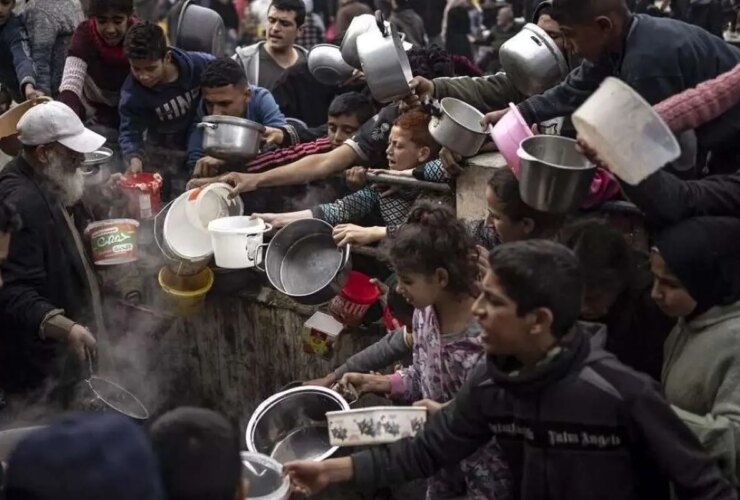 مرگ یک پیرمرد قدیمی فلسطینی در دم غذا