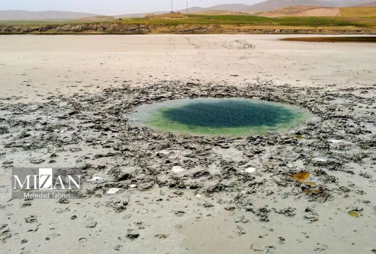 تصاویر هوایی از وضعیت دریاچه دریاچه ارومیا