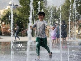 تصاویر پارک آب و آتش ، پناهگاه تهران در موج گرما