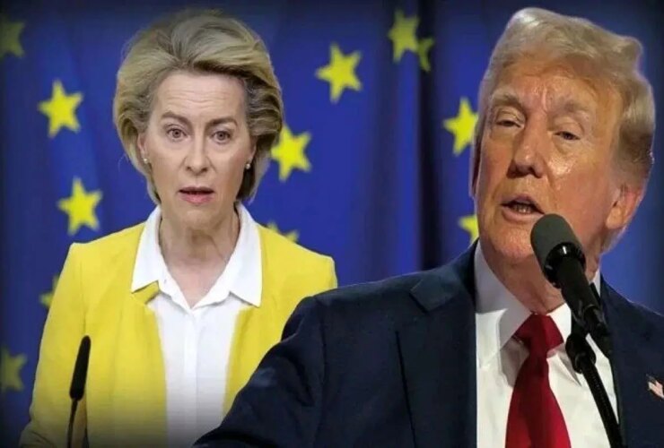 بازدید ترامپ و رئیس کمیسیون اروپا