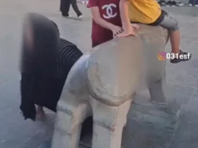برای دیدن برای گذراندن زنان در زیر شیر سنگی اصفهان برای بارداری!