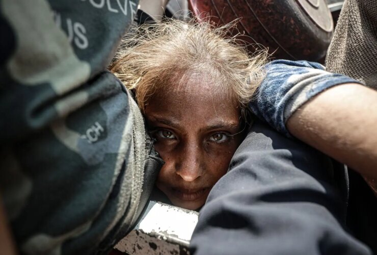 تصاویر گرسنگی و هرج و مرج در غزه