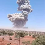 یک انفجار وحشتناک در دامن های ادلی در سوریه