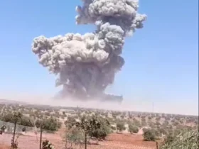 یک انفجار وحشتناک در دامن های ادلی در سوریه